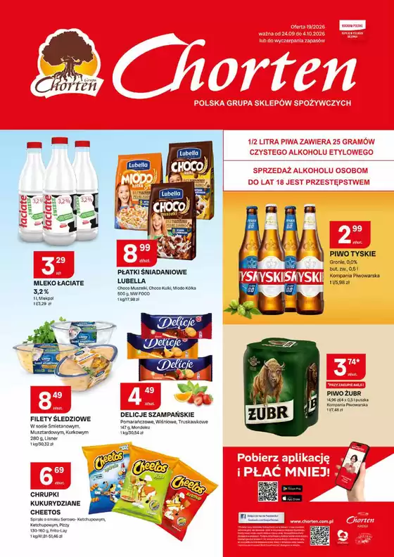 Katalog Chorten w: Olecko | Plakat spożywczy 19 | 2026-09-24T00:00:00.000Z - 2026-10-04T00:00:00.000Z