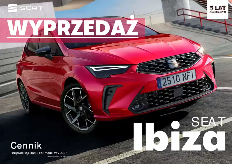 Katalog Seat | CENNIK SEAT IBIZA KJG MY27PY26W14 2026 09 18 V01G | 2026-01-01T00:00:00.000Z - 2026-12-31T00:00:00.000Z