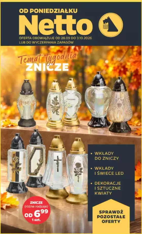 Katalog Netto | Temat tygodni znicze | 2026-09-25T00:00:00.000Z - 2026-10-03T00:00:00.000Z