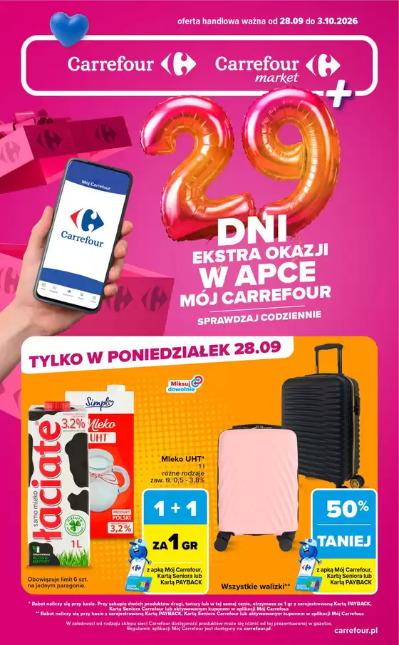 Katalog Carrefour | Gazetka Carrefour Market codziennie EXTRA OKAZJE | 2026-09-27T00:00:00.000Z - 2026-10-03T00:00:00.000Z