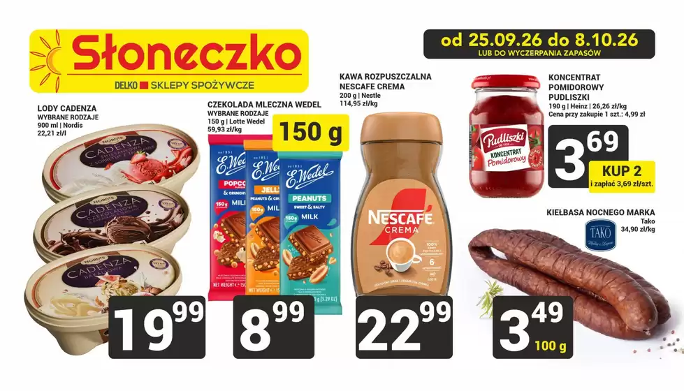 Katalog Słoneczko | Świetna oferta dla łowców okazji | 2026-09-25T00:00:00.000Z - 2026-10-08T00:00:00.000Z