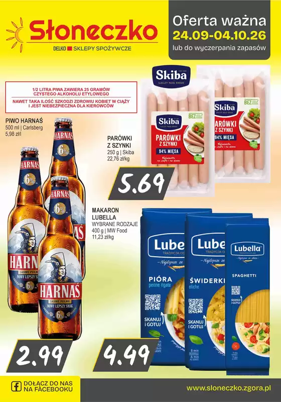 Katalog Słoneczko | Świetna oferta dla wszystkich klientów | 2026-09-24T00:00:00.000Z - 2026-10-04T00:00:00.000Z
