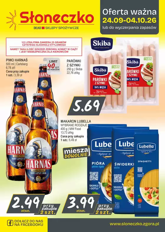 Katalog Słoneczko | Nowe oferty do odkrycia | 2026-09-24T00:00:00.000Z - 2026-10-04T00:00:00.000Z