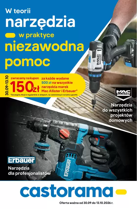 Katalog Castorama w: Tarnów | Castorama gazetka | 2026-09-30T00:00:00.000Z - 2026-10-13T00:00:00.000Z