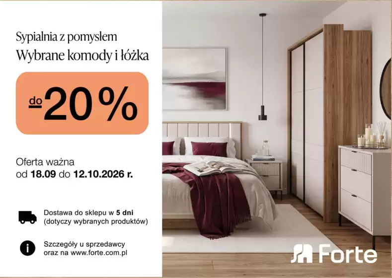 Katalog Forte Meble | Rabat do - 30 % | 2026-09-30T00:00:00.000Z - 2026-10-12T00:00:00.000Z