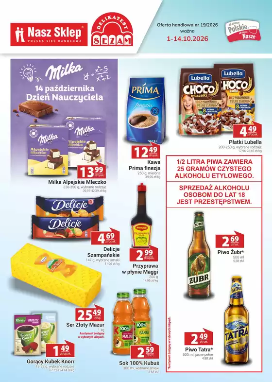Katalog Nasz Sklep | Aktualne okazje i oferty | 2026-10-01T00:00:00.000Z - 2026-10-14T00:00:00.000Z
