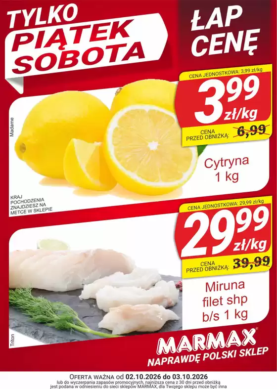 Katalog Marmax | Oferta ważna 02.10-03.10.2026 | 2026-10-01T00:00:00.000Z - 2026-10-03T00:00:00.000Z