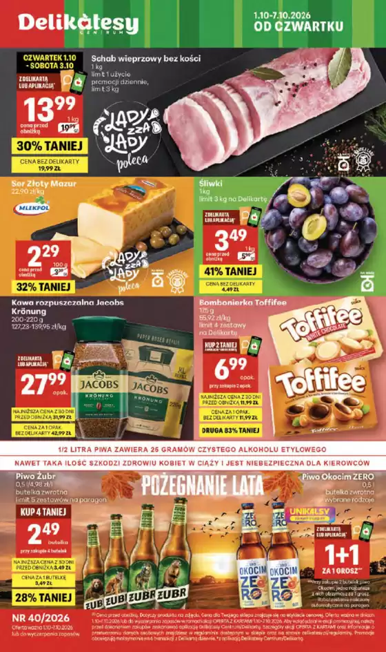 Katalog Delikatesy Centrum | Ekskluzywne oferty dla naszych klientów | 2026-10-01T00:00:00.000Z - 2026-10-07T00:00:00.000Z