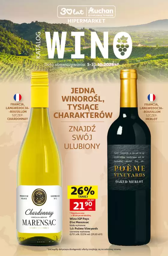 Katalog Auchan w: Luzino | Katalog Wino Hipermarket Auchan | 2026-10-05T00:00:00.000Z - 2026-10-31T00:00:00.000Z