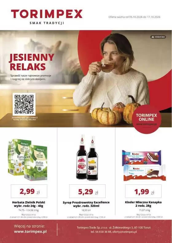 Katalog Torimpex w: Budzyń | Torimpex gazetka | 2026-10-05T00:00:00.000Z - 2026-10-17T00:00:00.000Z