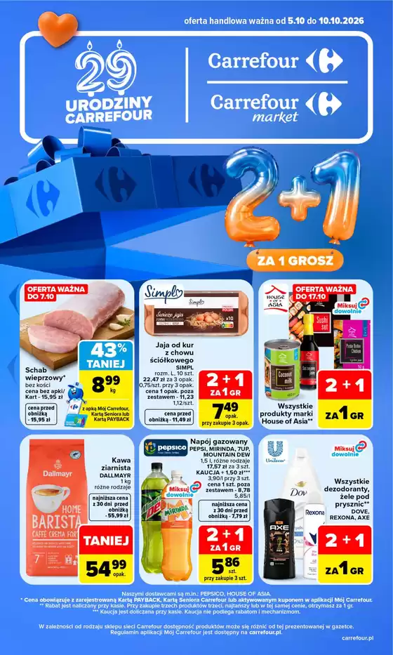 Katalog Carrefour Market | Gazetka Carrefour Market w SUMIE najlepszy od poniedziałku | 2026-10-04T00:00:00.000Z - 2026-10-10T00:00:00.000Z