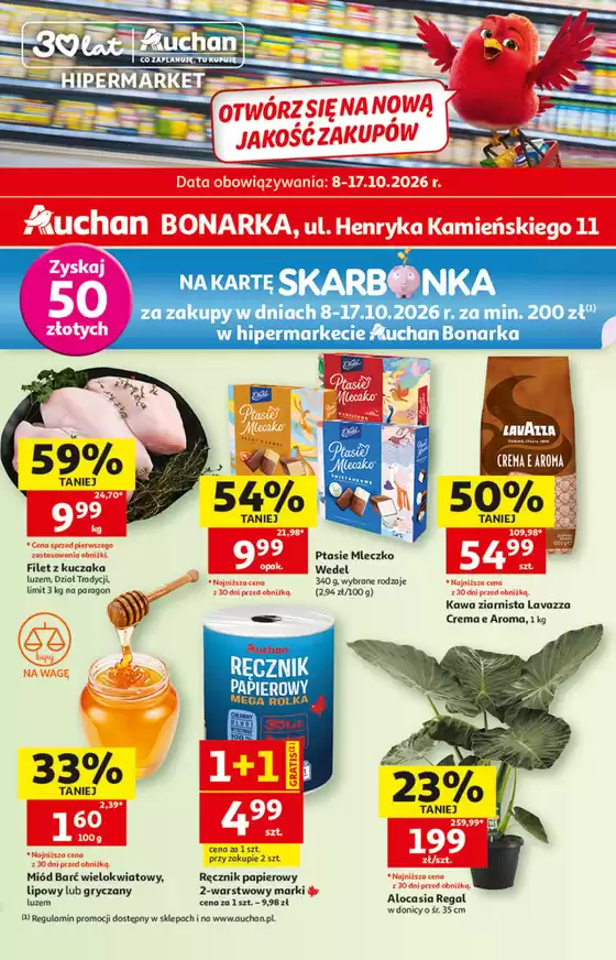 Katalog Auchan | Gazetka Hipermarket Auchan Bonarka | 2026-10-08T00:00:00.000Z - 2026-10-17T00:00:00.000Z