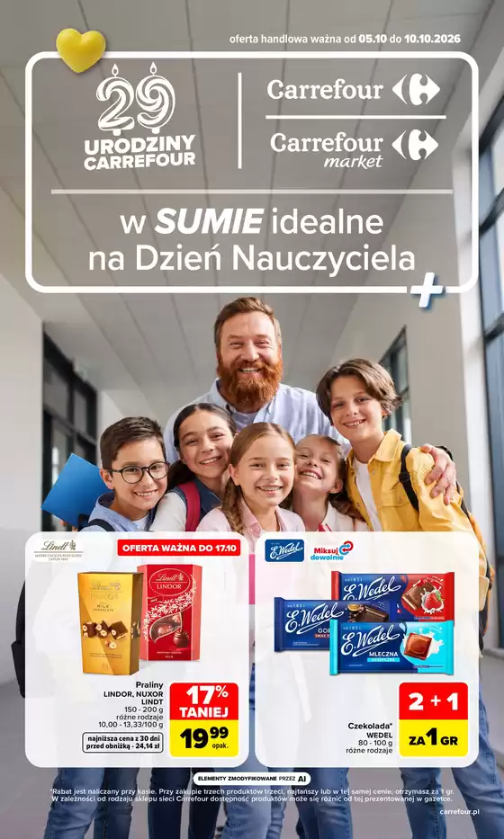 Katalog Carrefour | Gazetka Carrefour Market w SUMIE Dzień Nauczyciela | 2026-10-04T00:00:00.000Z - 2026-10-10T00:00:00.000Z