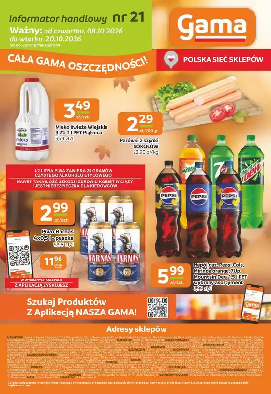 Katalog GAMA | Nasze najlepsze oferty dla Ciebie | 2026-10-08T00:00:00.000Z - 2026-10-20T00:00:00.000Z