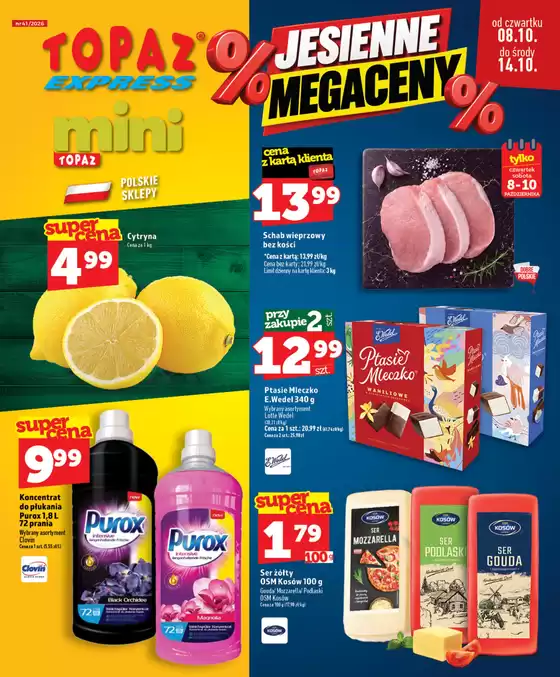 Katalog Topaz | Najlepsze oferty i rabaty | 2026-10-08T00:00:00.000Z - 2026-10-14T00:00:00.000Z