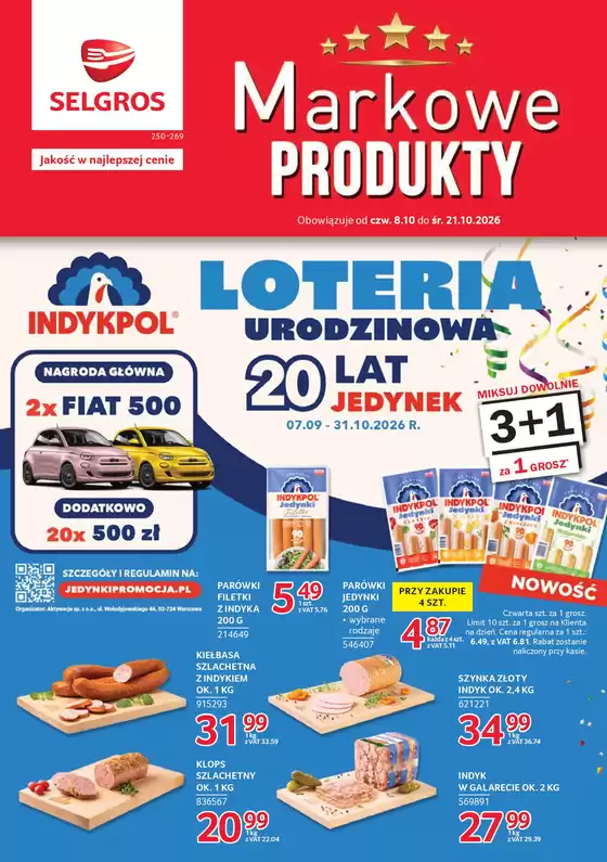 Katalog Selgros w: Kazimierz Biskupi | Katalog Markowe Produkty | 2026-09-07T00:00:00.000Z - 2026-10-31T00:00:00.000Z