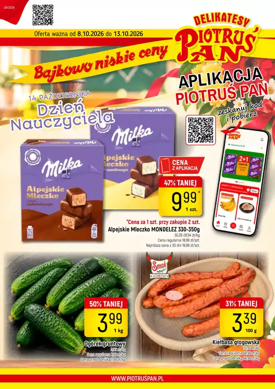 Katalog Delikatesy Piotruś Pan | Detal 28 2026 www 1 | 2026-10-08T00:00:00.000Z - 2026-10-13T00:00:00.000Z