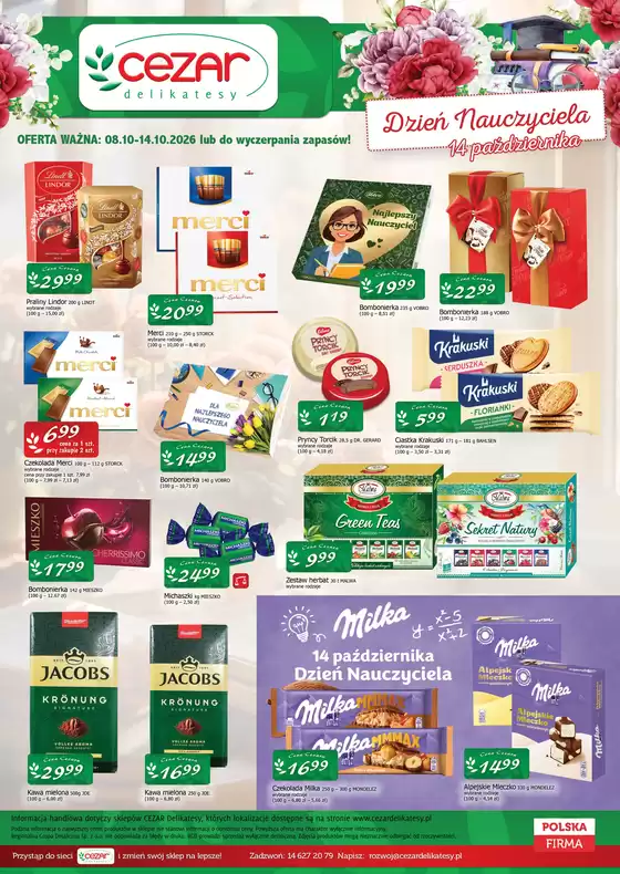 Katalog Cezar Delikatesy w: Solec Kujawski | OKRES OBOWIĄZYWANIA 08.10 - 14.10.2026 | 2026-10-08T00:00:00.000Z - 2026-10-14T00:00:00.000Z