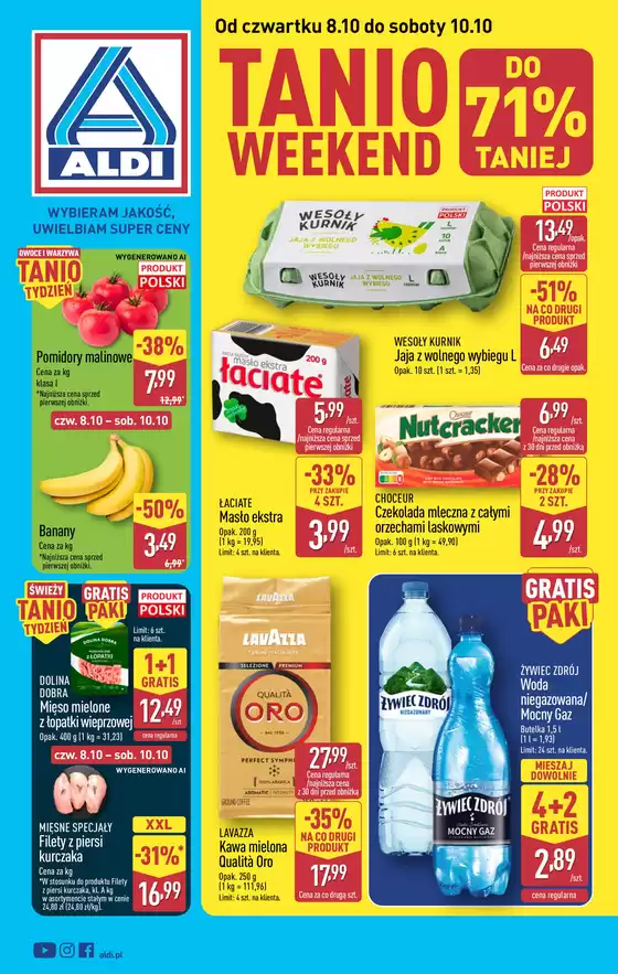 Katalog Aldi | Najlepsze oferty i rabaty | 2026-10-08T00:00:00.000Z - 2026-10-10T00:00:00.000Z