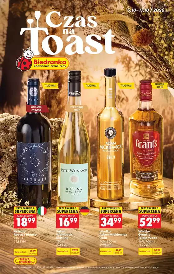 Katalog Biedronka | Czas na toast U - od 5.10 | 2026-10-05T00:00:00.000Z - 2026-10-17T00:00:00.000Z