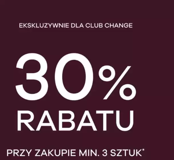 Katalog Change w: Zabrze | 30 % rabatu | 2026-10-13T00:00:00.000Z - 2026-10-27T00:00:00.000Z