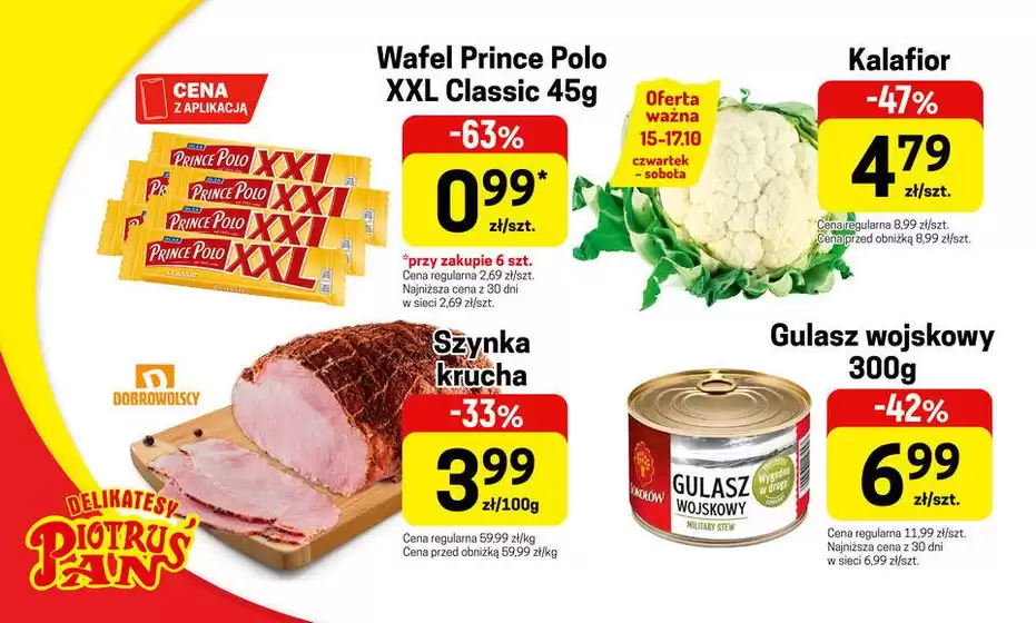 Katalog Delikatesy Piotruś Pan | Oszczędzaj teraz dzięki naszym ofertom | 2026-10-15T00:00:00.000Z - 2026-10-17T00:00:00.000Z