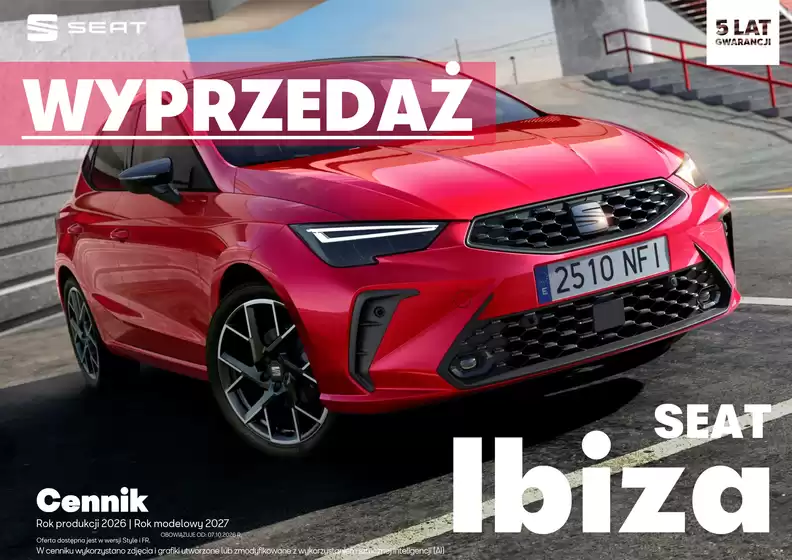 Katalog Seat | CENNIK SEAT IBIZA KJG MY27PY26W14 2026 10 07 V01H | 2026-01-01T00:00:00.000Z - 2026-12-31T00:00:00.000Z
