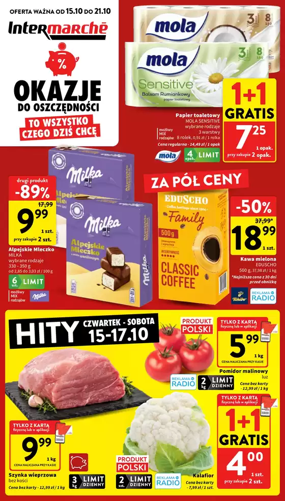 Katalog Intermarche w: Zielonki | Ekskluzywne oferty i okazje | 2026-10-15T00:00:00.000Z - 2026-10-21T00:00:00.000Z