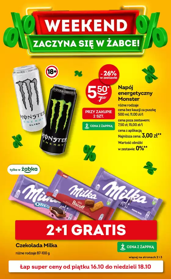 Katalog Żabka | Najlepsze oferty dla wszystkich łowców okazji | 2026-10-16T00:00:00.000Z - 2026-10-18T00:00:00.000Z