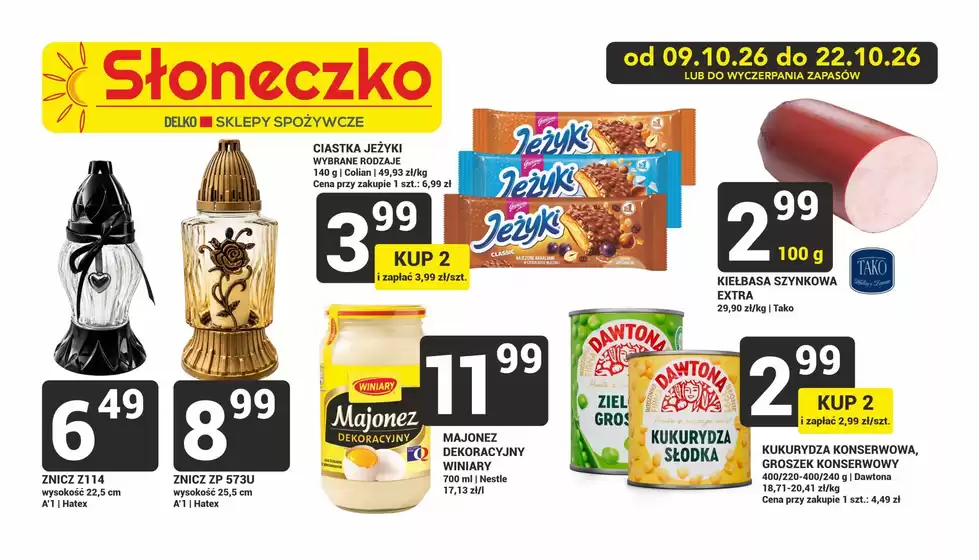 Katalog Słoneczko | Najlepsze oferty dla wszystkich łowców okazji | 2026-10-09T00:00:00.000Z - 2026-10-22T00:00:00.000Z