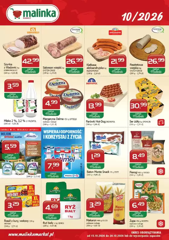 Katalog Malinka Market | Oferta ważna od 15-10-2026 do 28-10-202 | 2026-10-16T00:00:00.000Z - 2026-10-28T00:00:00.000Z