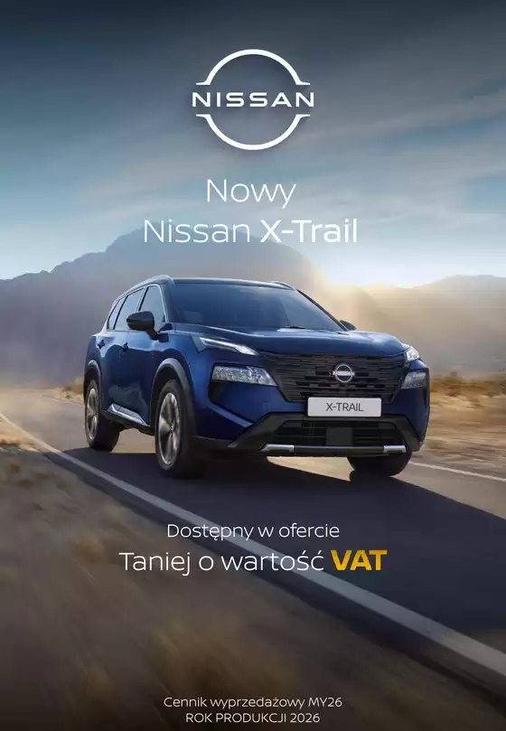 Katalog Nissan | X trail cennik | 2026-10-16T00:00:00.000Z - 2026-10-30T00:00:00.000Z
