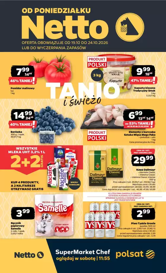 Katalog Netto | Netto Gazetka T43A Food 2026 | 2026-10-19T00:00:00.000Z - 2026-10-24T00:00:00.000Z