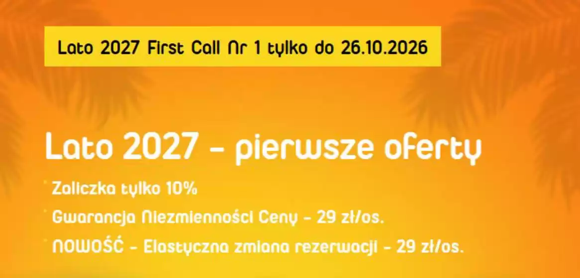 Katalog Sun & Fun w: Otwock | Lato 2027 | 2026-10-16T00:00:00.000Z - 2026-10-26T00:00:00.000Z