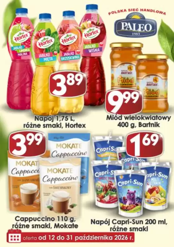 Katalog Delikatesy Paleo | Najlepsze oferty i rabaty | 2026-10-12T00:00:00.000Z - 2026-10-31T00:00:00.000Z