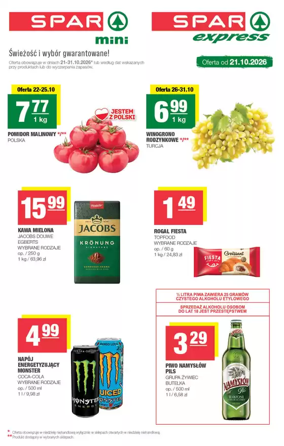 Katalog SPAR w: Olsztyn | T43 mini | 2026-10-21T00:00:00.000Z - 2026-10-31T00:00:00.000Z