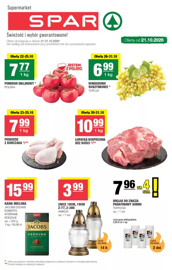 Katalog SPAR w: Olsztyn | T43 SPAR | 2026-10-21T00:00:00.000Z - 2026-10-31T00:00:00.000Z
