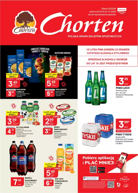 Katalog Chorten w: Torzym | Plakat spożywczy aplikacja 21 podlasie lublin radom PD | 2026-10-22T00:00:00.000Z - 2026-11-01T00:00:00.000Z