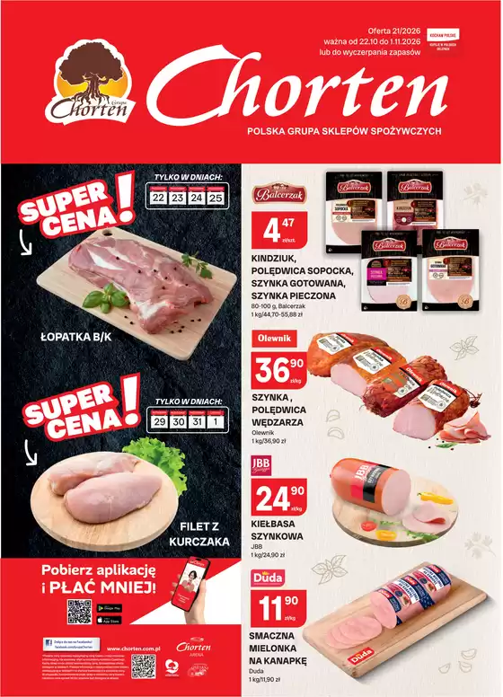 Katalog Chorten w: Torzym | Plakat wędliny 21 | 2026-10-22T00:00:00.000Z - 2026-11-01T00:00:00.000Z