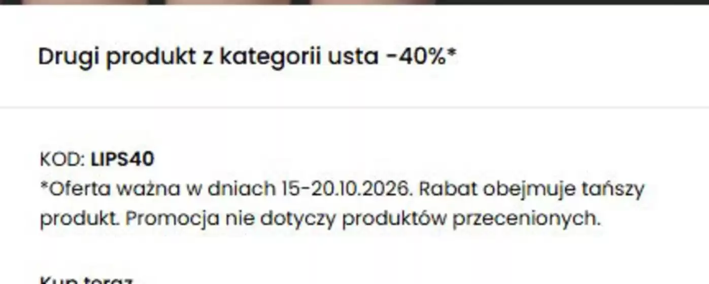 Katalog Inglot | Drugi produkt z kategorii usta -40% | 2026-10-19T00:00:00.000Z - 2026-10-20T00:00:00.000Z