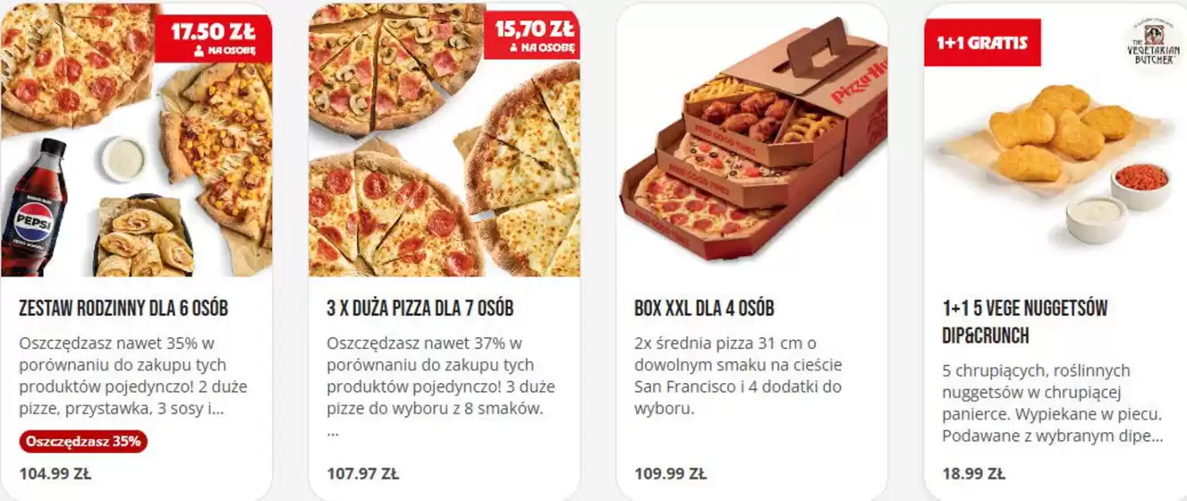 Katalog Pizza Hut | Oferty specjalne z dostawą | 2026-10-19T00:00:00.000Z - 2026-11-02T00:00:00.000Z