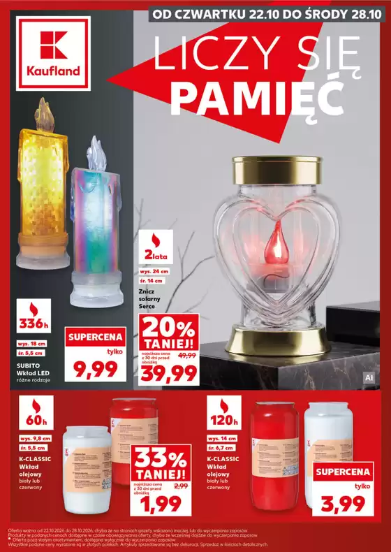 Katalog Kaufland | Kaufland Katalog Znicze ważne do 28.10 | 2026-10-22T00:00:00.000Z - 2026-10-28T00:00:00.000Z