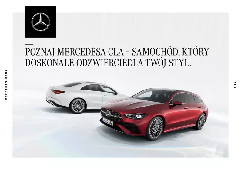 Katalog Mercedes-Benz w: Sokołów Małopolski | Mercedes-Benz CLA | 2026-10-19T00:00:00.000Z - 2027-03-31T00:00:00.000Z