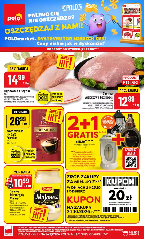Katalog POLOmarket | Nowe promocje POLOmarket do 27.10 (G43) | 2026-10-21T00:00:00.000Z - 2026-10-27T00:00:00.000Z