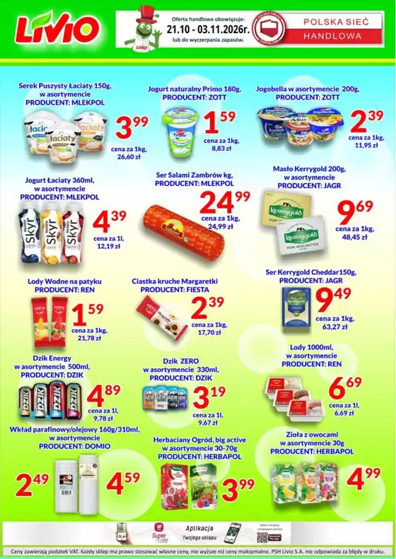 Katalog Livio | Atrakcyjne oferty specjalne dla wszystkich | 2026-10-21T00:00:00.000Z - 2026-11-03T00:00:00.000Z