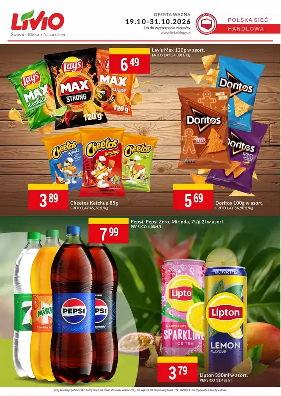 Katalog Livio | Świetne rabaty na wybrane produkty | 2026-10-19T00:00:00.000Z - 2026-10-31T00:00:00.000Z