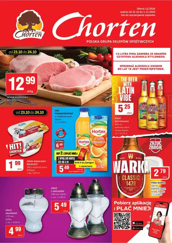 Katalog Chorten w: Frydrychowice | G21 DUŻA GAZETKA | 2026-10-22T00:00:00.000Z - 2026-11-01T00:00:00.000Z