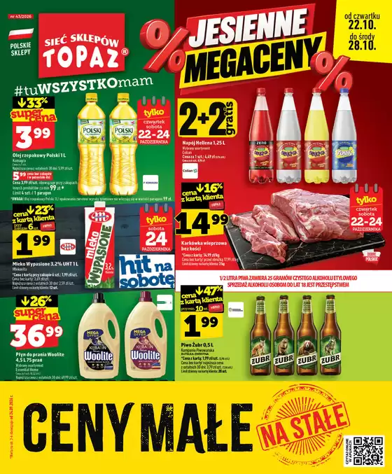 Katalog Topaz | Nasze najlepsze okazje | 2026-10-22T00:00:00.000Z - 2026-10-28T00:00:00.000Z