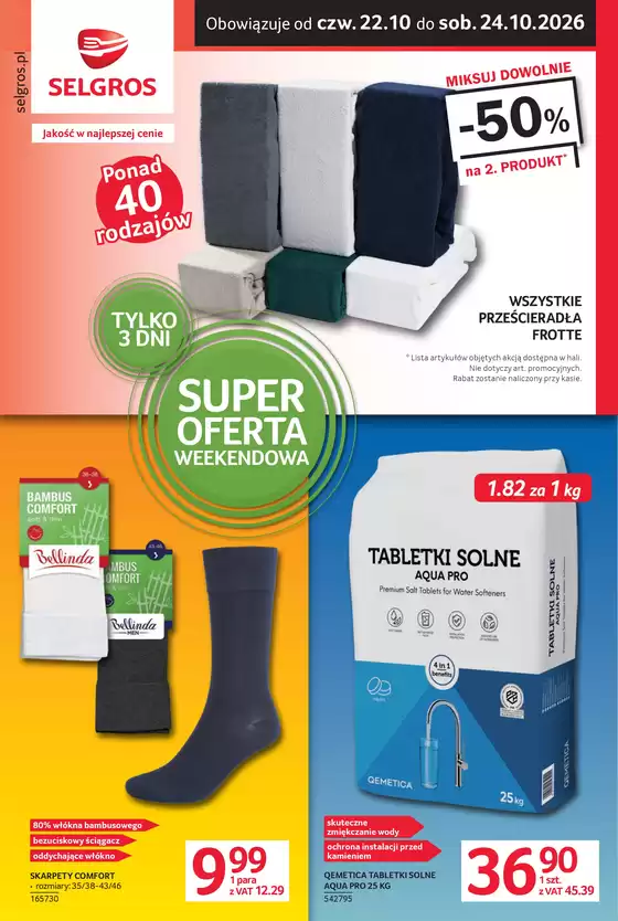 Katalog Selgros | Oferta weekendowa | 2026-10-22T00:00:00.000Z - 2026-10-24T00:00:00.000Z