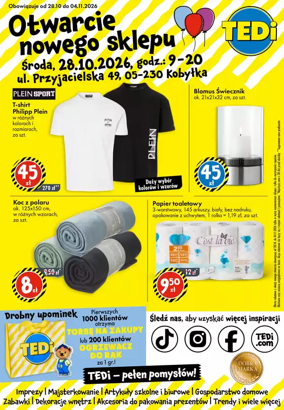 Katalog TEDi | Otwarcie Tedi w Kobyłce | 2026-10-28T00:00:00.000Z - 2026-11-04T00:00:00.000Z